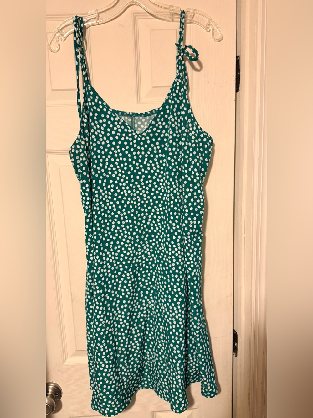 Women’s Plus SHEIN Sundress Green Floral 2x Spaghetti Strap